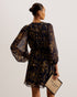 BURSAN-Tops-Cropped Top With Puff Sleeve- Ted Baker Romania